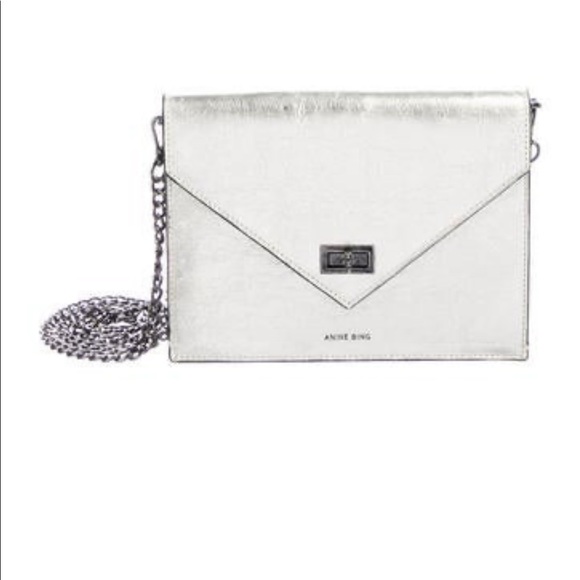 Anine Bing Metallic Chainlink crossbody